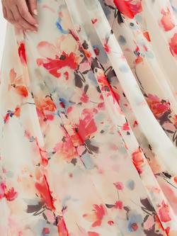 Scarlett & Jo Isabelle Floral Maxi Dress - view 2, Ivory Orange