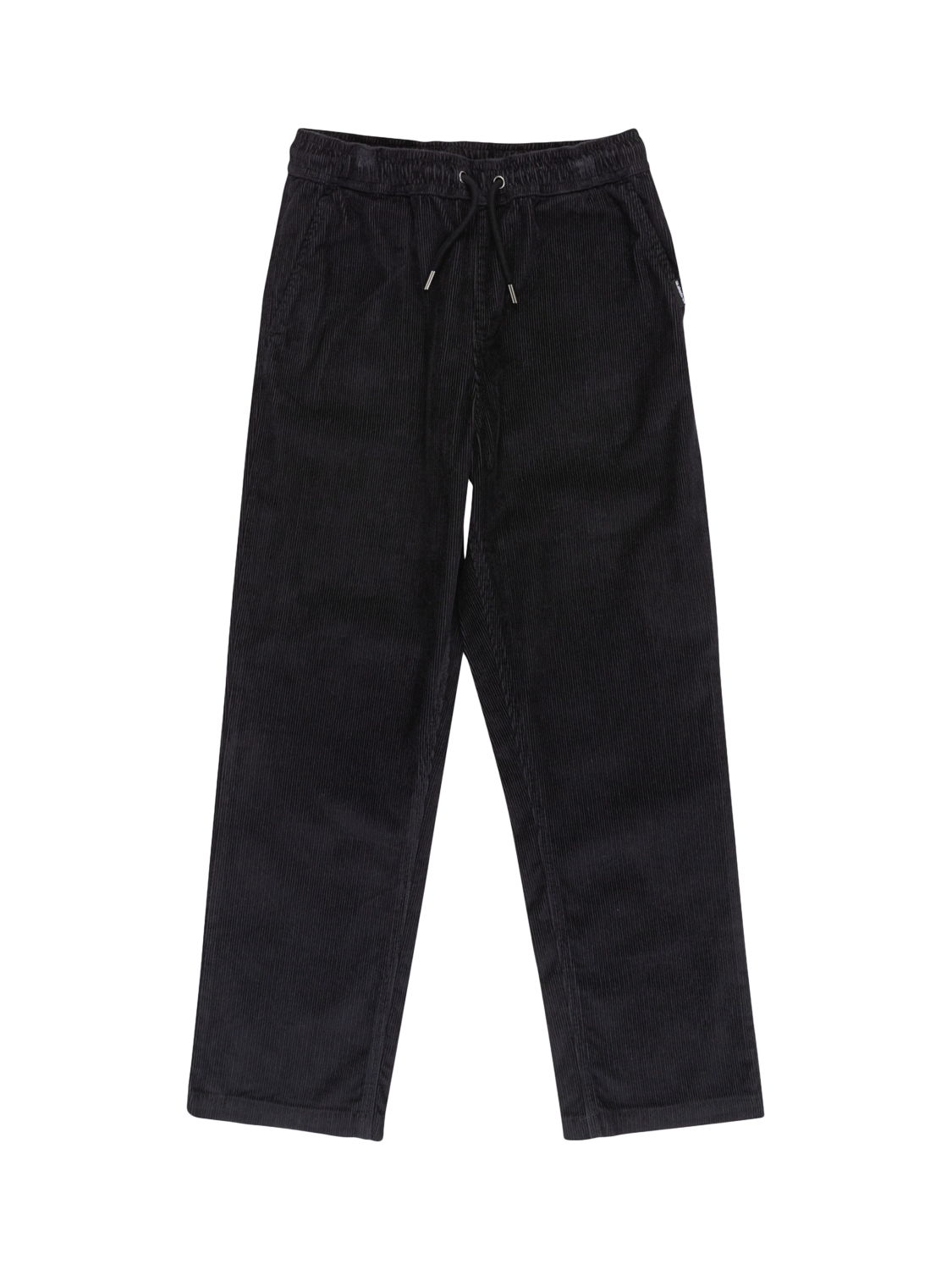 Product image 1 of 3, which shows Quicksilver Kids' Taxer Corduroy Drawstring Trousers, Black, 8 years