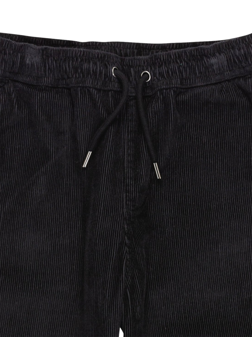 Product image 3 of 3, which shows Quicksilver Kids' Taxer Corduroy Drawstring Trousers, Black, 8 years