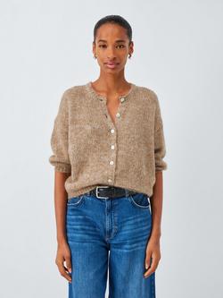 AND/OR Poppy Wool Blend Knit Cardigan, Warm Pine, Warm Pine
