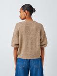 AND/OR Poppy Wool Blend Knit Cardigan, Warm Pine
