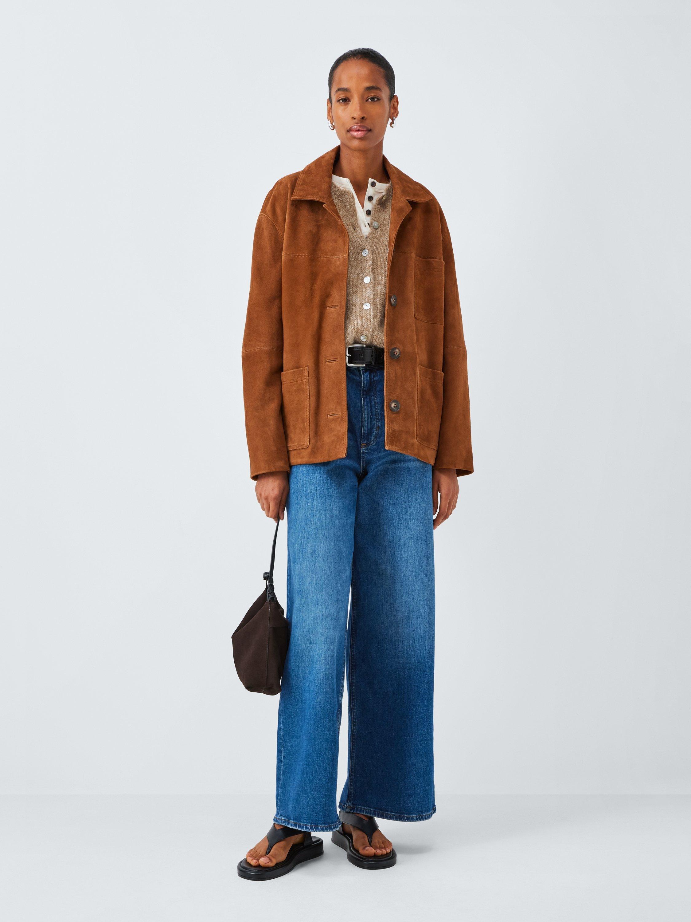 Product image 3 of 6, which shows AND/OR Poppy Wool Blend Knit Cardigan, Warm Pine, XS