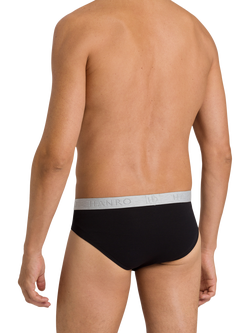 Hanro Stretch Cotton Essentials Briefs, Pack of 2 - view 2, Black