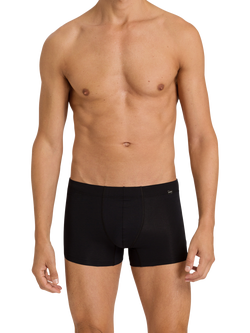 Hanro Stretch Cotton Essentials Trunks, Pack of 2, Black