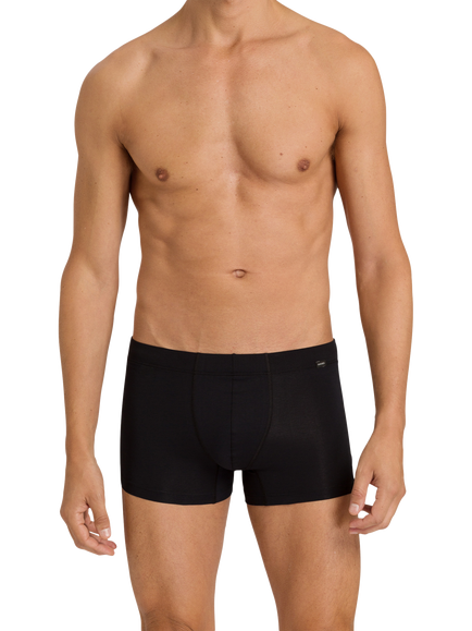Hanro Stretch Cotton Essentials Trunks, Pack of 2, Black