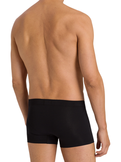 Hanro Stretch Cotton Essentials Trunks, Pack of 2 - view 2, Black