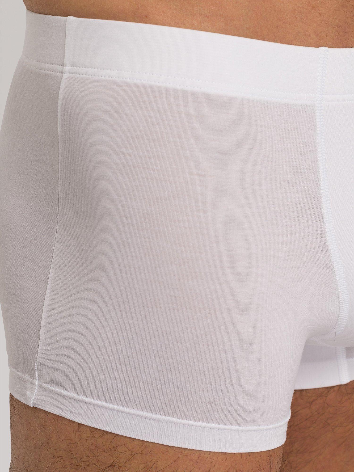 Product image 8 of 8, which shows Hanro Stretch Cotton Essentials Trunks, Pack of 2, White, S