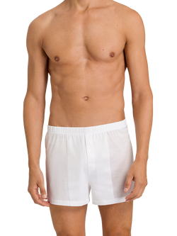 Hanro Cotton Sporty Boxer Briefs, White