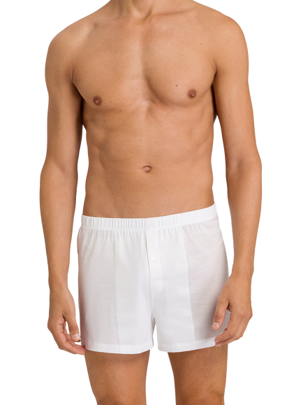 Hanro Cotton Sporty Boxer Briefs, White