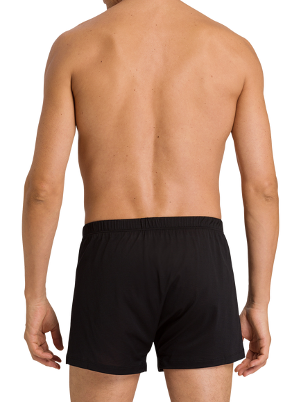 Hanro Cotton Sporty Boxer Briefs - view 2, Black