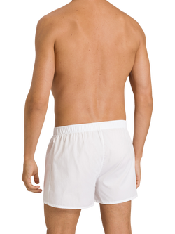 Hanro Fancy Woven Cotton Loose Fit Boxers - view 2, White