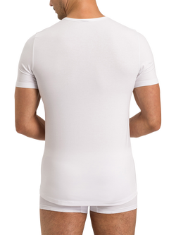 Hanro Stretch Cotton Essentials T-Shirt, Pack of 2, White - view 2, White