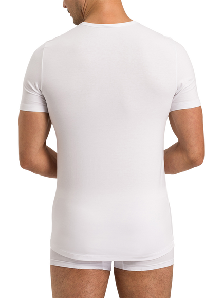 Hanro Stretch Cotton Essentials T-Shirt, Pack of 2, White - view 2, White