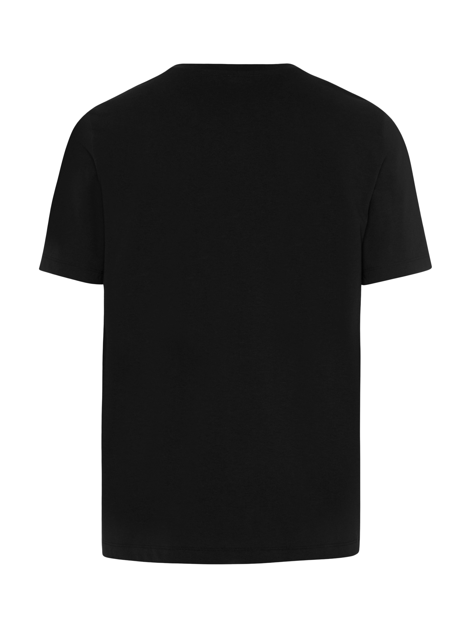 Product image 5 of 6, which shows Hanro Cotton Short Sleeve Living Shirt, Black, S