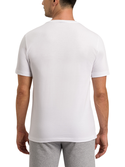 Hanro Cotton Short Sleeve Living Shirt - view 2, White