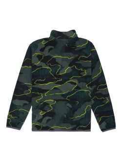 Quicksilver Kids' No Destination Half Snap Fleece, Trekking Green - view 2, Trekking Green