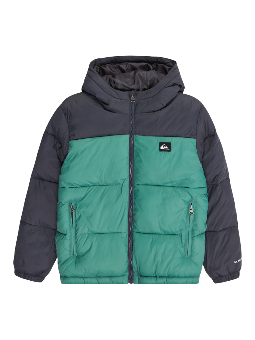 Quicksilver Kids' Cold Days Hooded Puffer Jacket, India Ink