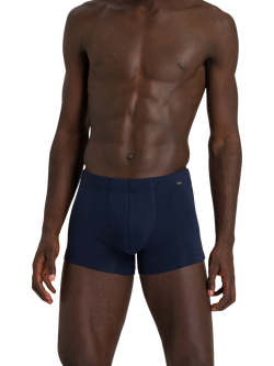 Hanro Stretch Cotton Essentials Trunks, Pack of 2 - view 2, Light Melange/Navy