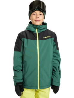 Quicksilver Kids' Titano Youth Snow Jacket, Trekking Green, Trekking Green
