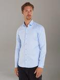 Calvin Klein Cotton Blend Twill Easy Care Slim Fit Shirt, Light Blue