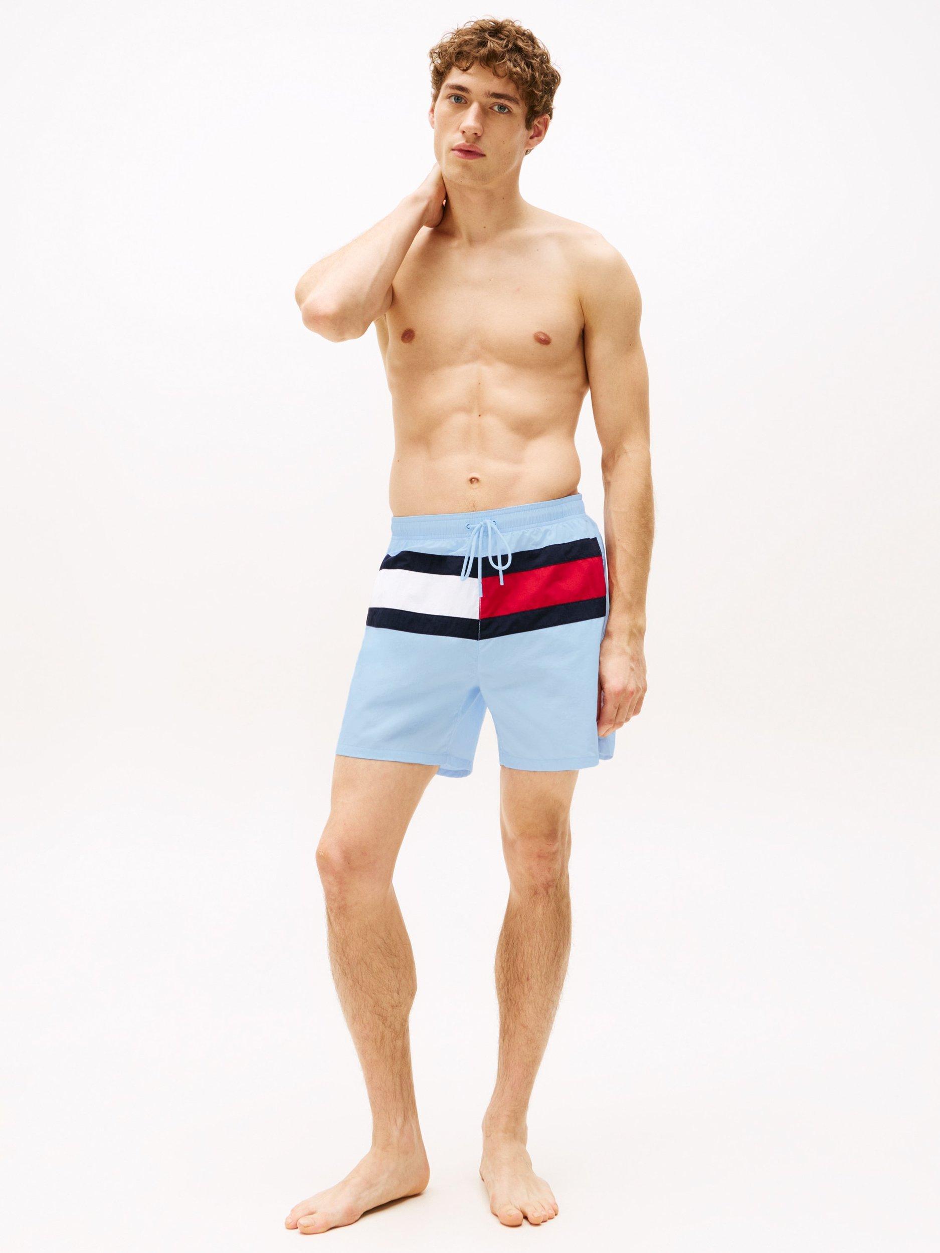 Product image 3 of 5, which shows Tommy Hilfiger Logo Swim Shorts, Sweet Blue, S
