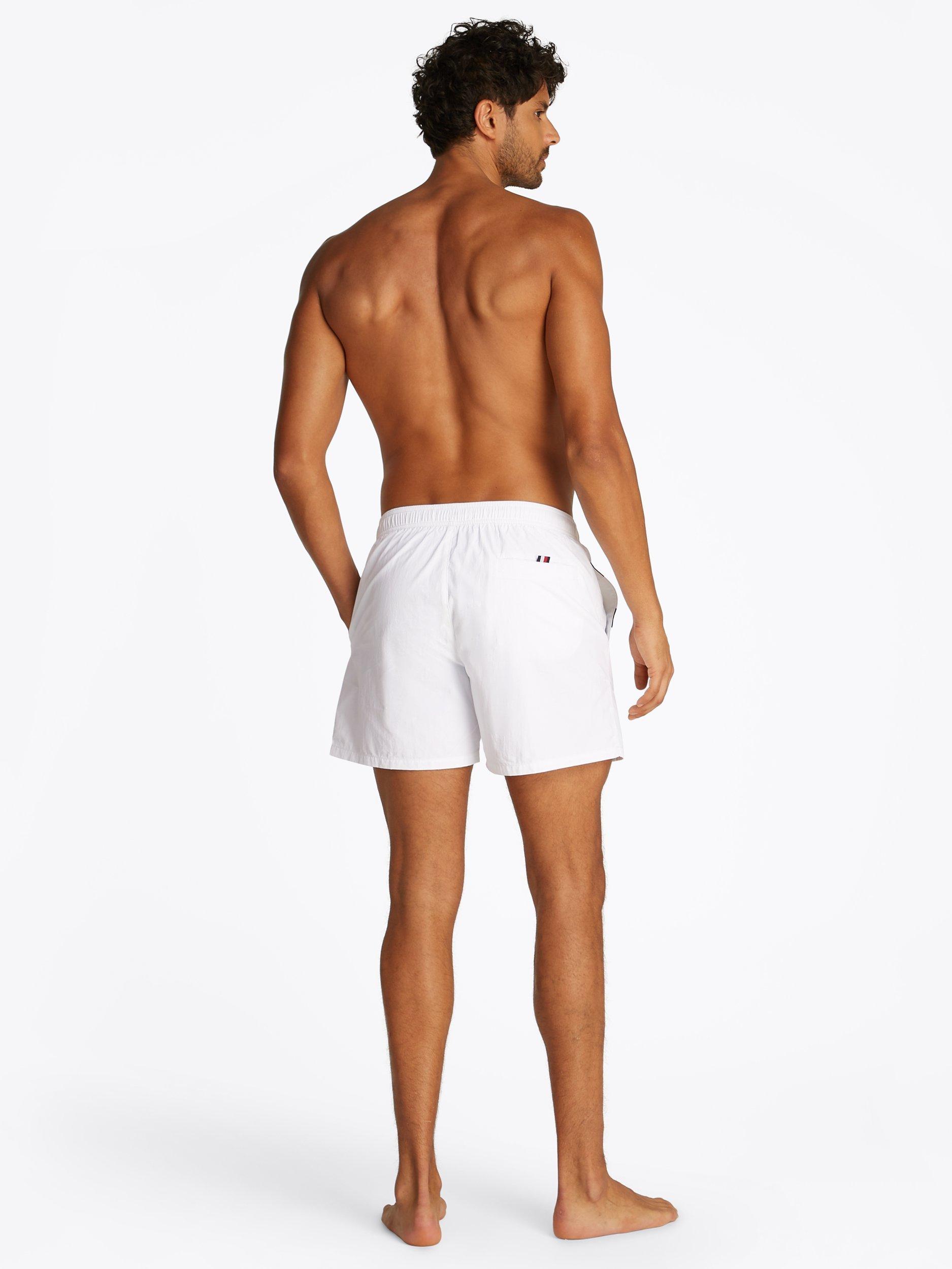 Product image 3 of 5, which shows Tommy Hilfiger Logo Swim Shorts, Optic White, S