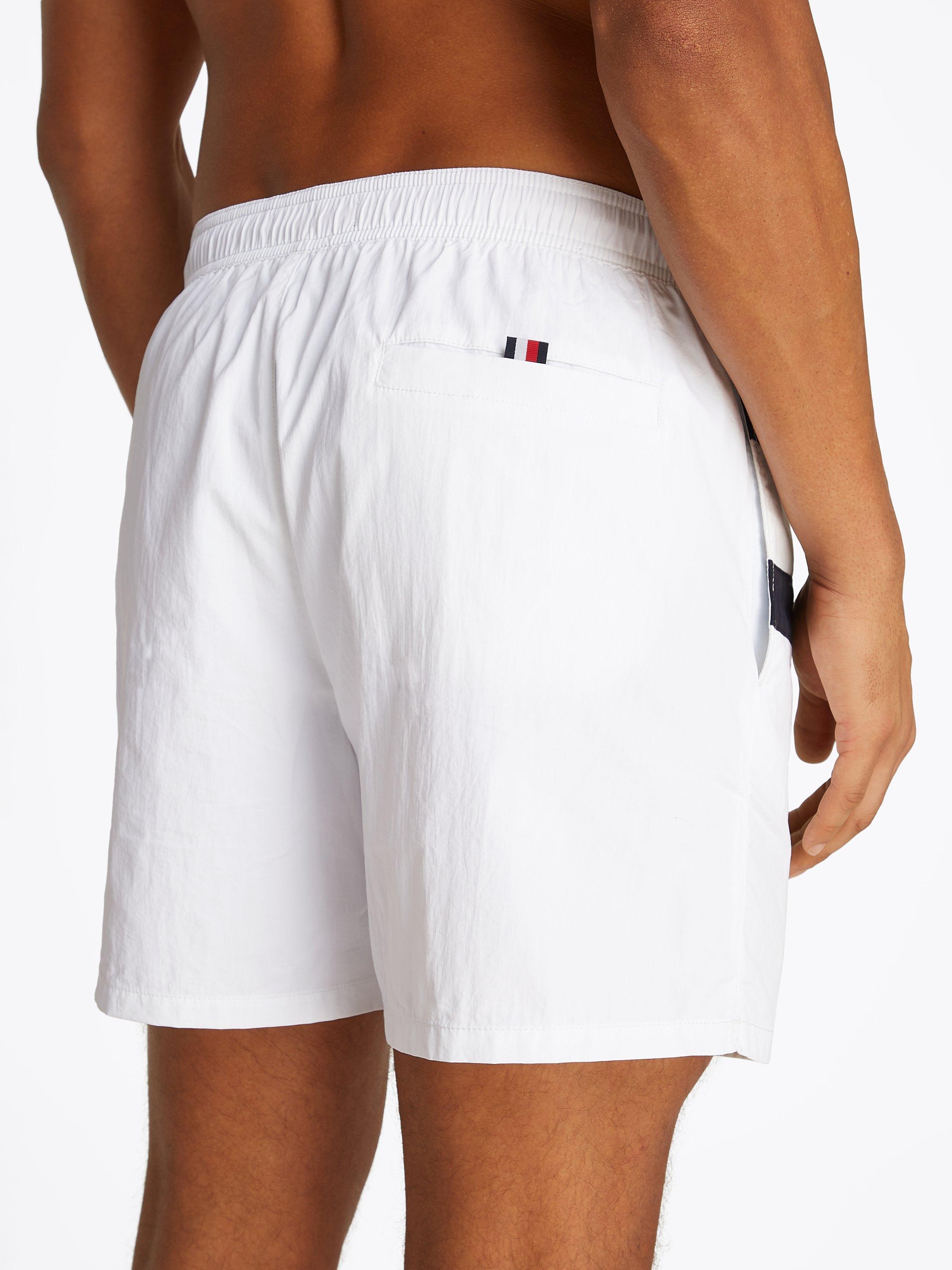 Product image 4 of 5, which shows Tommy Hilfiger Logo Swim Shorts, Optic White, S