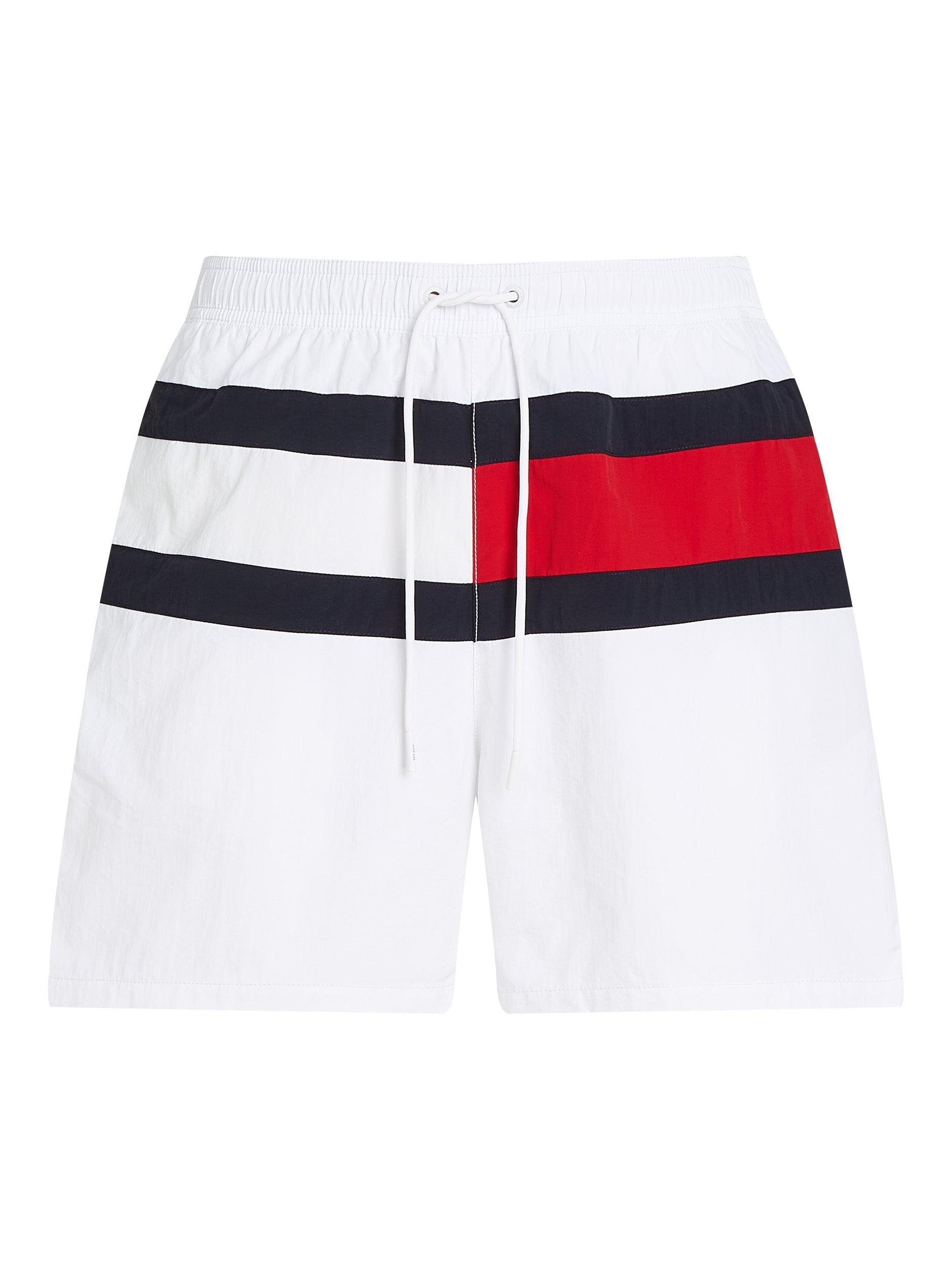 Product image 5 of 5, which shows Tommy Hilfiger Logo Swim Shorts, Optic White, S