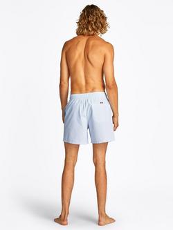 Tommy Hilfiger Drawstring Waist Striped Swim Shorts, Blue/Multi - view 2, Blue/Multi