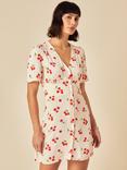 Nobody's Child Alexa Cherry Print Mini Dress, White
