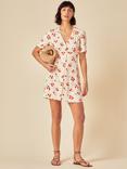 Nobody's Child Alexa Cherry Print Mini Dress, White