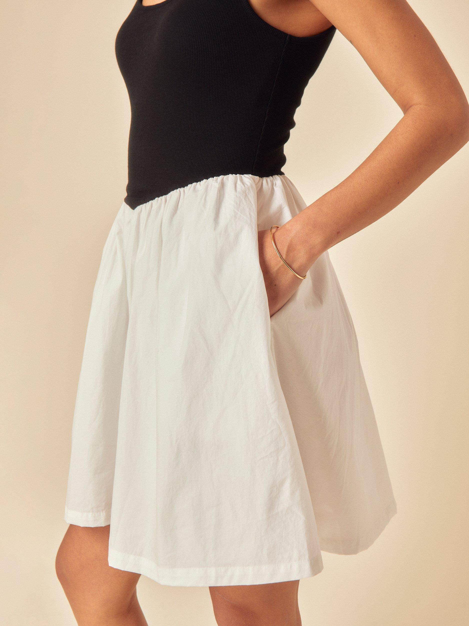 Product image 3 of 4, which shows Nobody's Child Strappy Angled Seam Organic Cotton Rich Mini Dress, Multi, 6