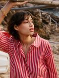 Nobody's Child Cindy Stripe Pure Organic Cotton Shirt, Red