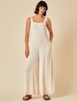 Nobody's Child Brianna Linen Rich Jumpsuit, Stone, Stone