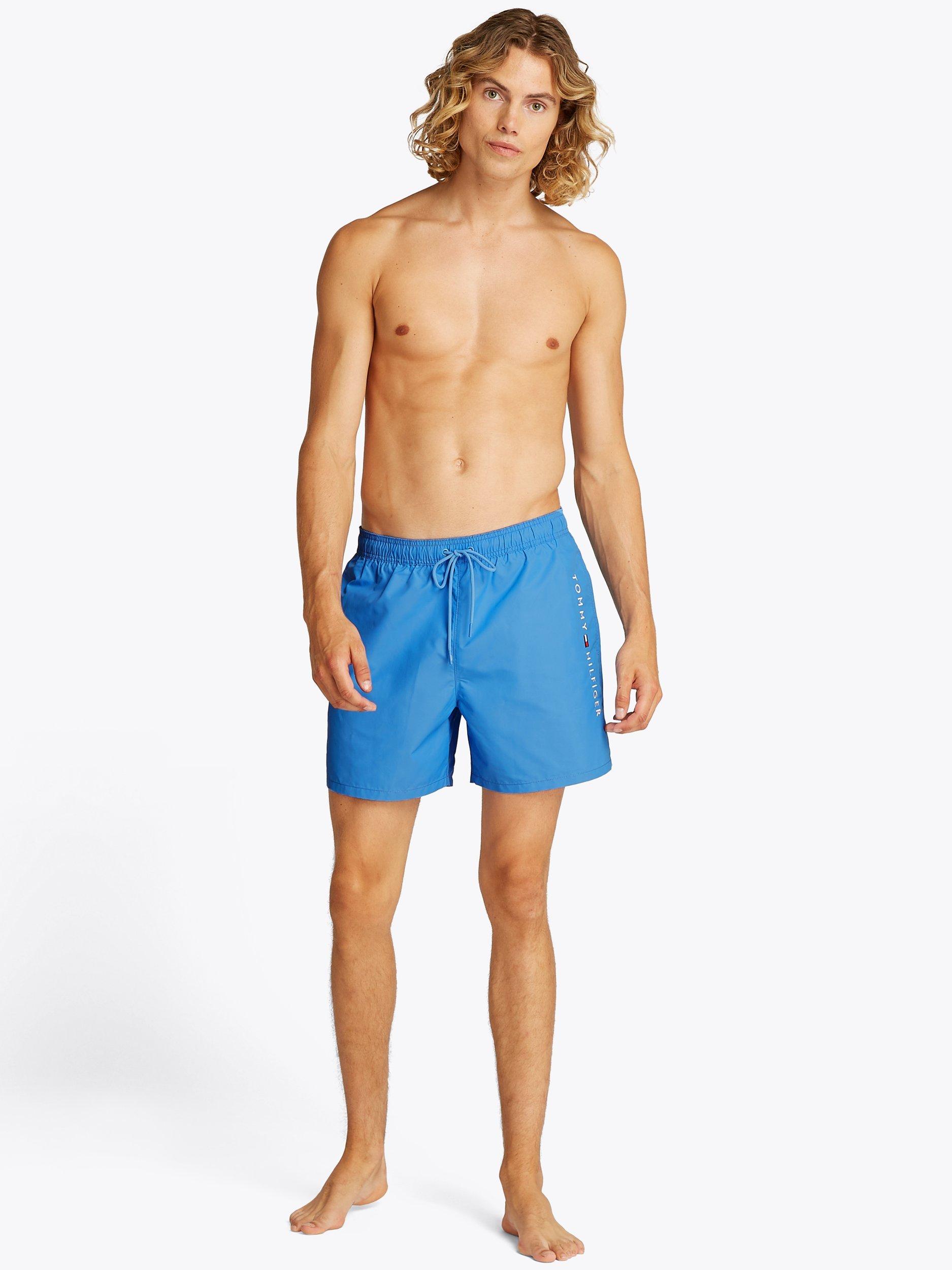 Product image 3 of 5, which shows Tommy Hilfiger Side Logo Swim Shorts, Blue Spell, S