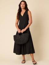 Nobody's Child Calla Smock Midi Dress, Black