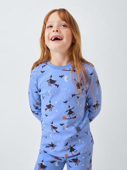 John Lewis Kids' Flying Witches Pyjamas, Purple, Purple