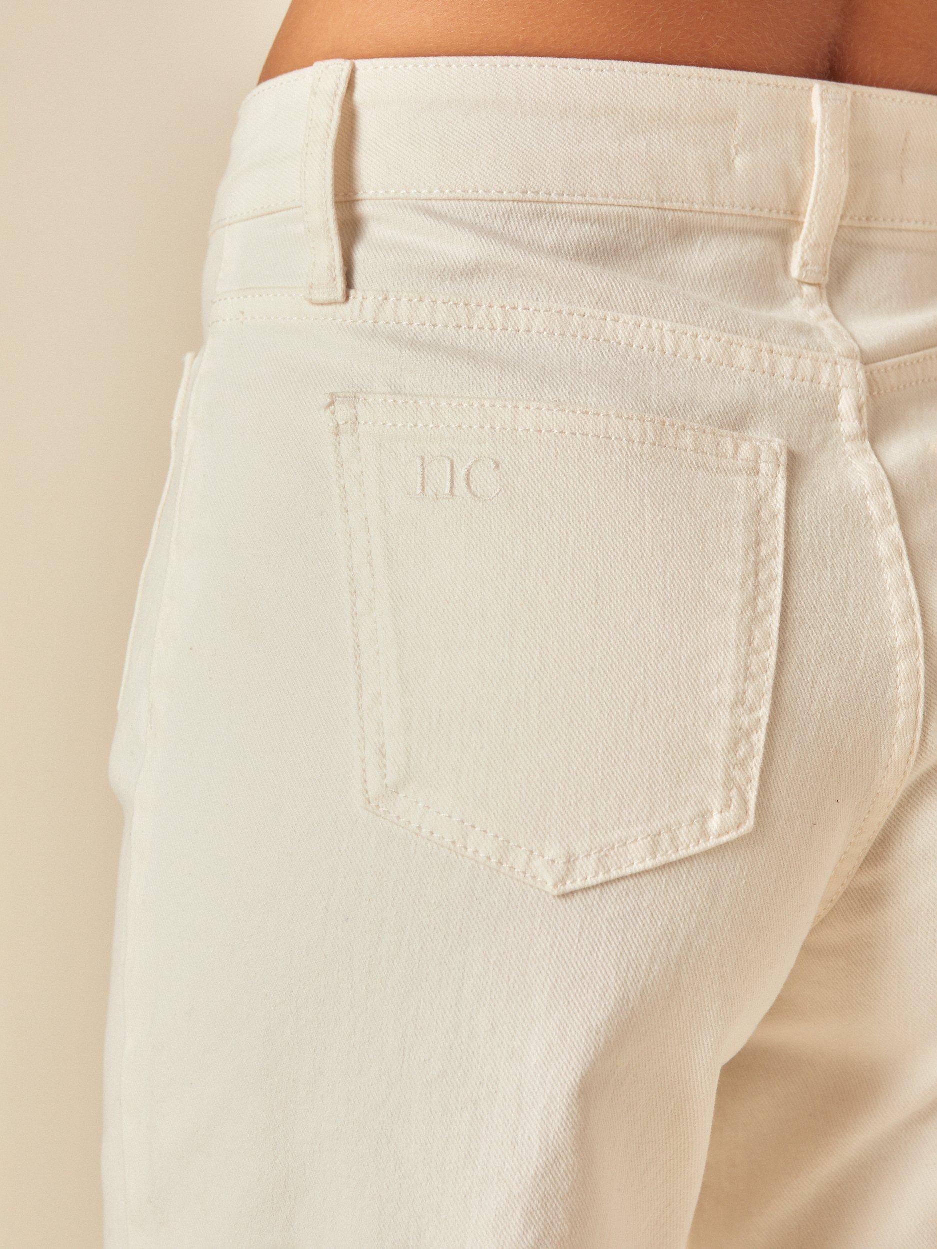Product image 3 of 4, which shows Nobody's Child Sailor Wide Leg Crop Jeans, White, 6