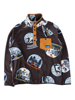 KAVU Teannaway Long Sleeve High Neck Sweatshirt, Snowglobe