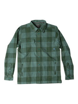 KAVU Northlake Cotton Check Long Sleeve Collar Shirt, Aspen Heights