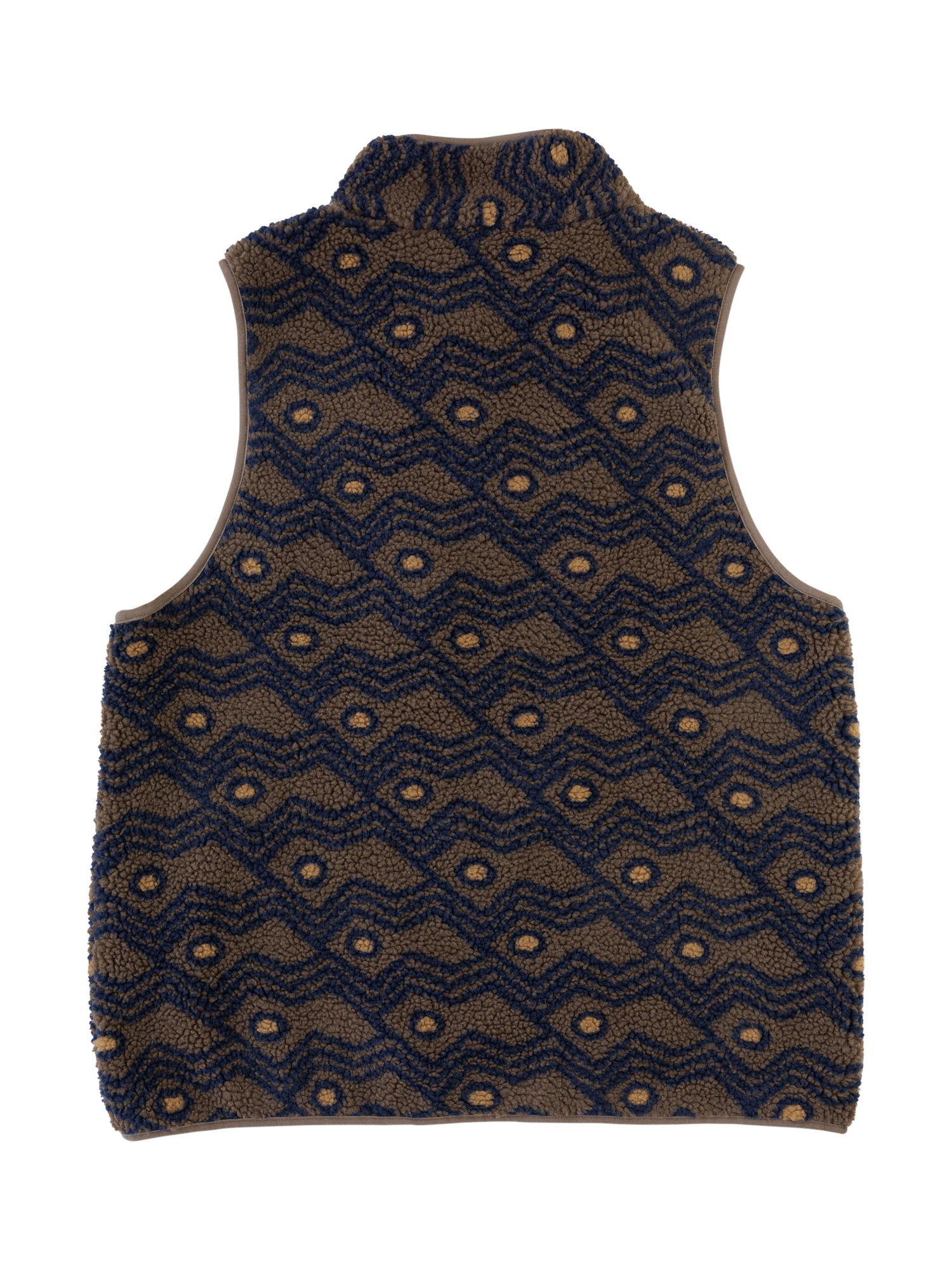 Product image 2 of 2, which shows KAVU Zip Front Fleece Gilet, Walnut Mountain, S