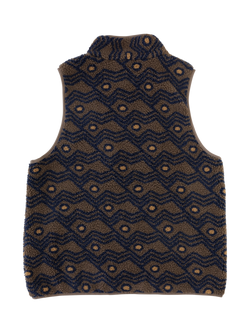 KAVU Zip Front Fleece Gilet - view 2, Walnut Mountain