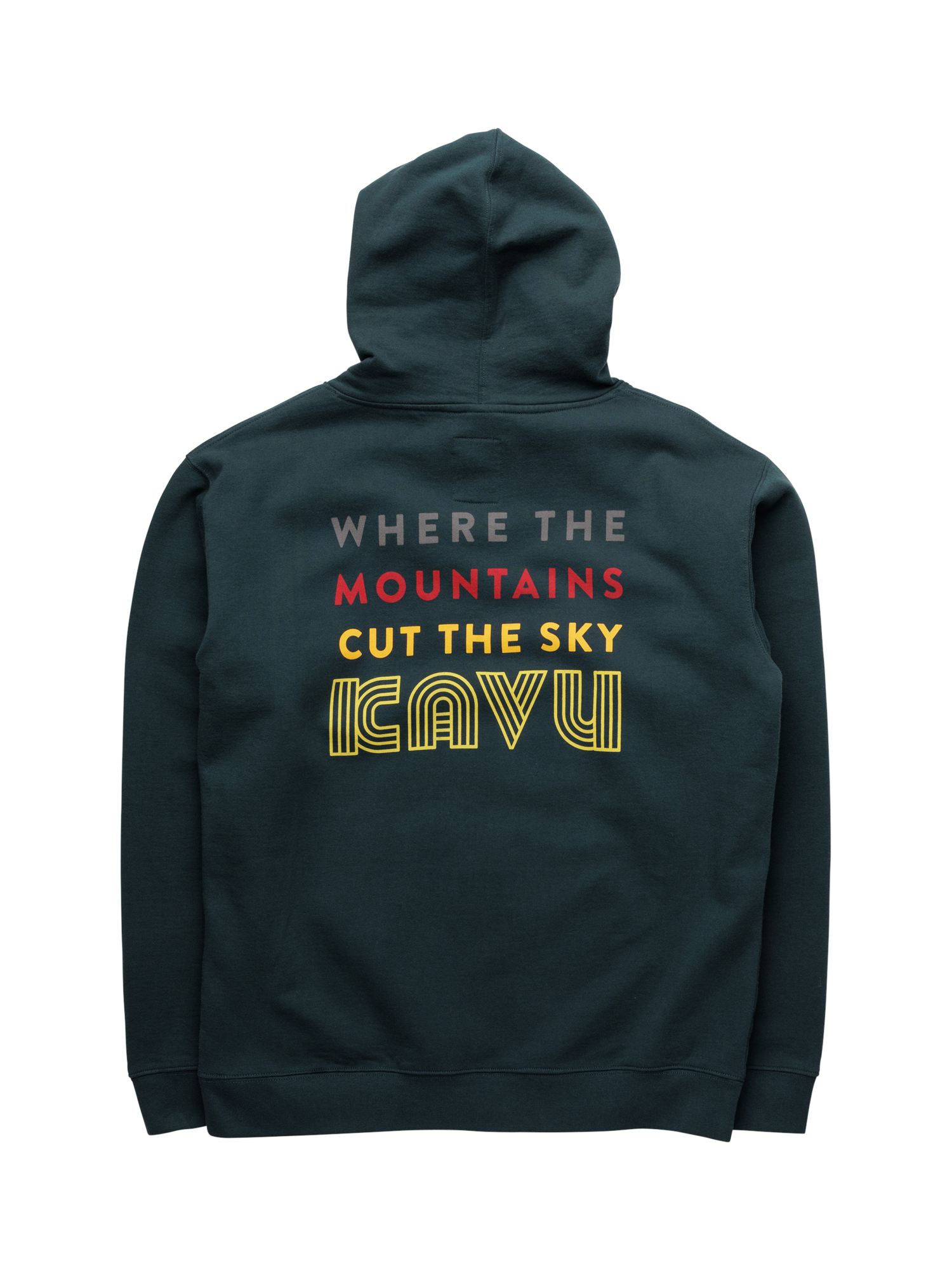 Product image 2 of 2, which shows KAVU Core Graphic Print Cotton Hoodie, Dark Spruce, M