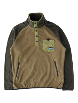 KAVU Teannaway Long Sleeve High Neck Sweatshirt, Evergreen