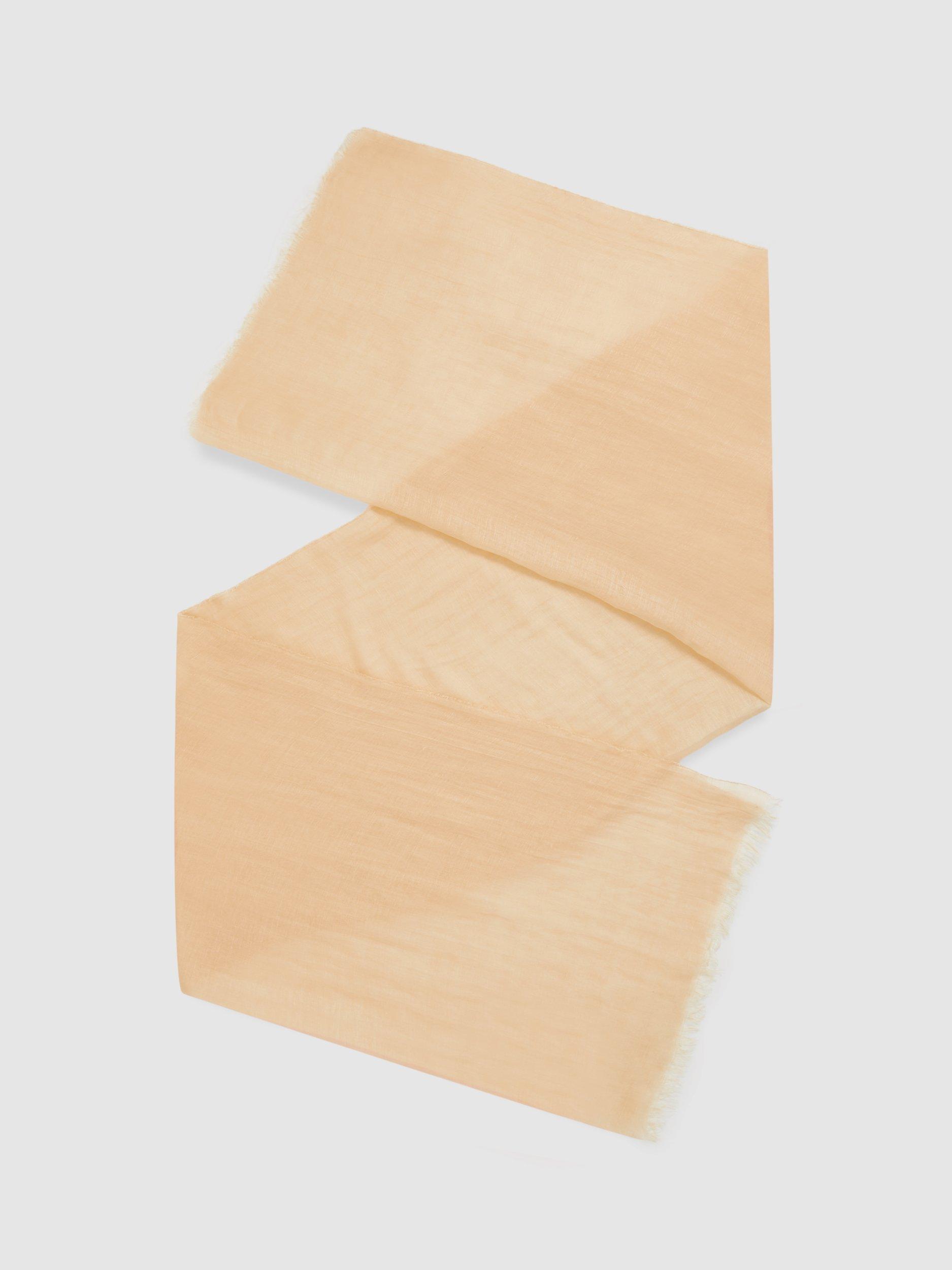 Reiss Viola Lightweight Scarf, Beige