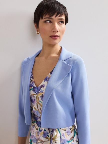 Phase Eight Rihanna Cover Up Cropped Jacket, Blue, Blue