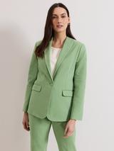 Phase Eight Alexis Pleat Waistband Suit Trousers, Pale Blue