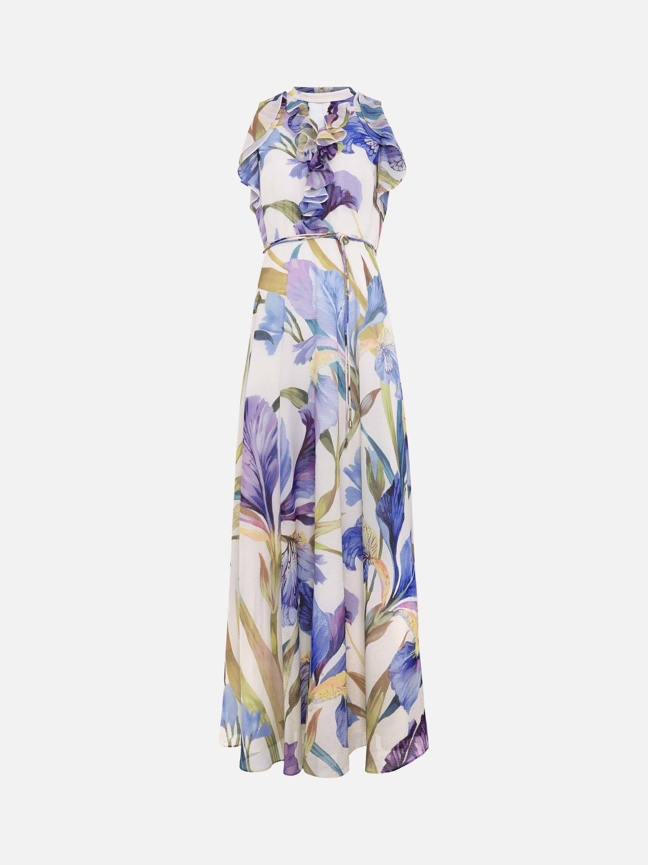 Product image 5 of 7, which shows Phase Eight Petite Rachel Floral Dress, Multi, 8