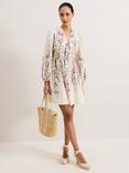 Phase Eight Velma Floral Dress, Ivory