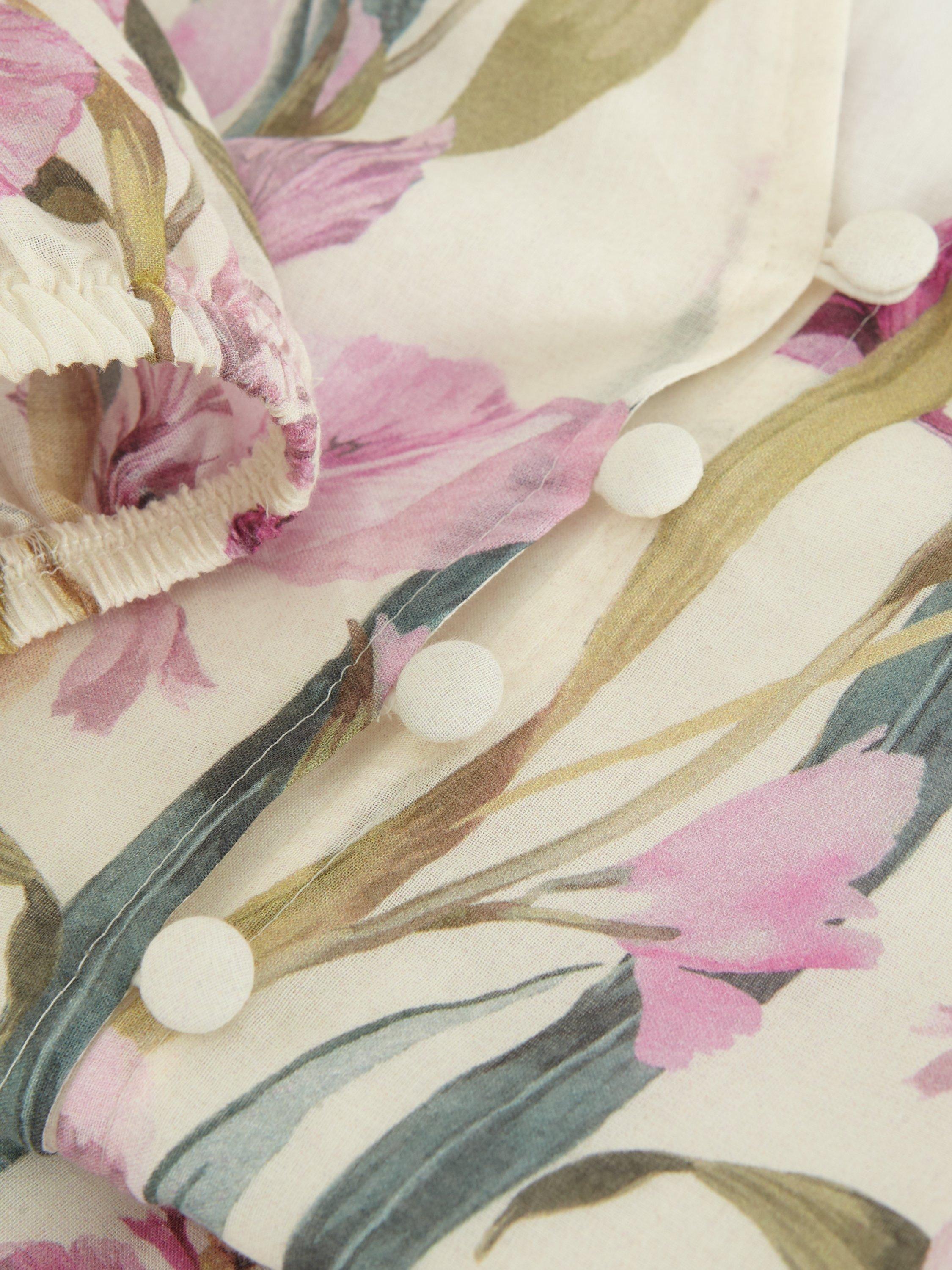 Product image 6 of 8, which shows Phase Eight Velma Floral Dress, Ivory, 10